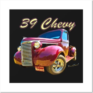 39 Chevy Pickup Truck Maroon’d Posters and Art